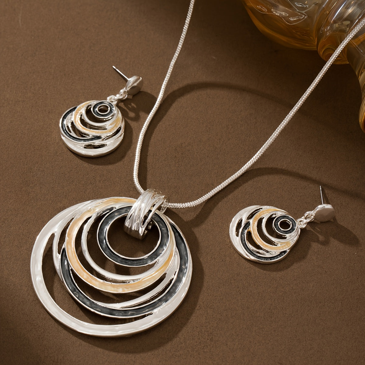 Color Pop Enamel Jewelry Set – 2 Pieces