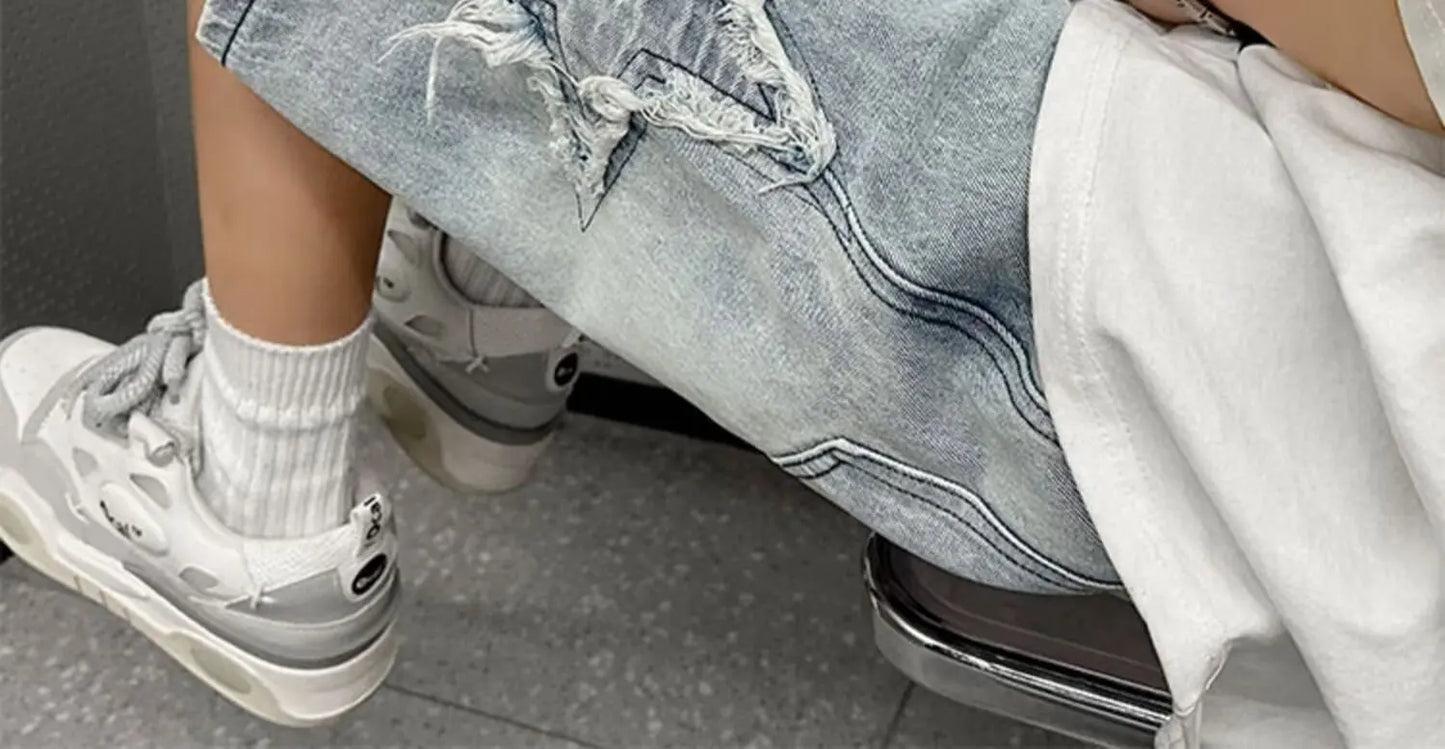 Summer Men Denim Shorts