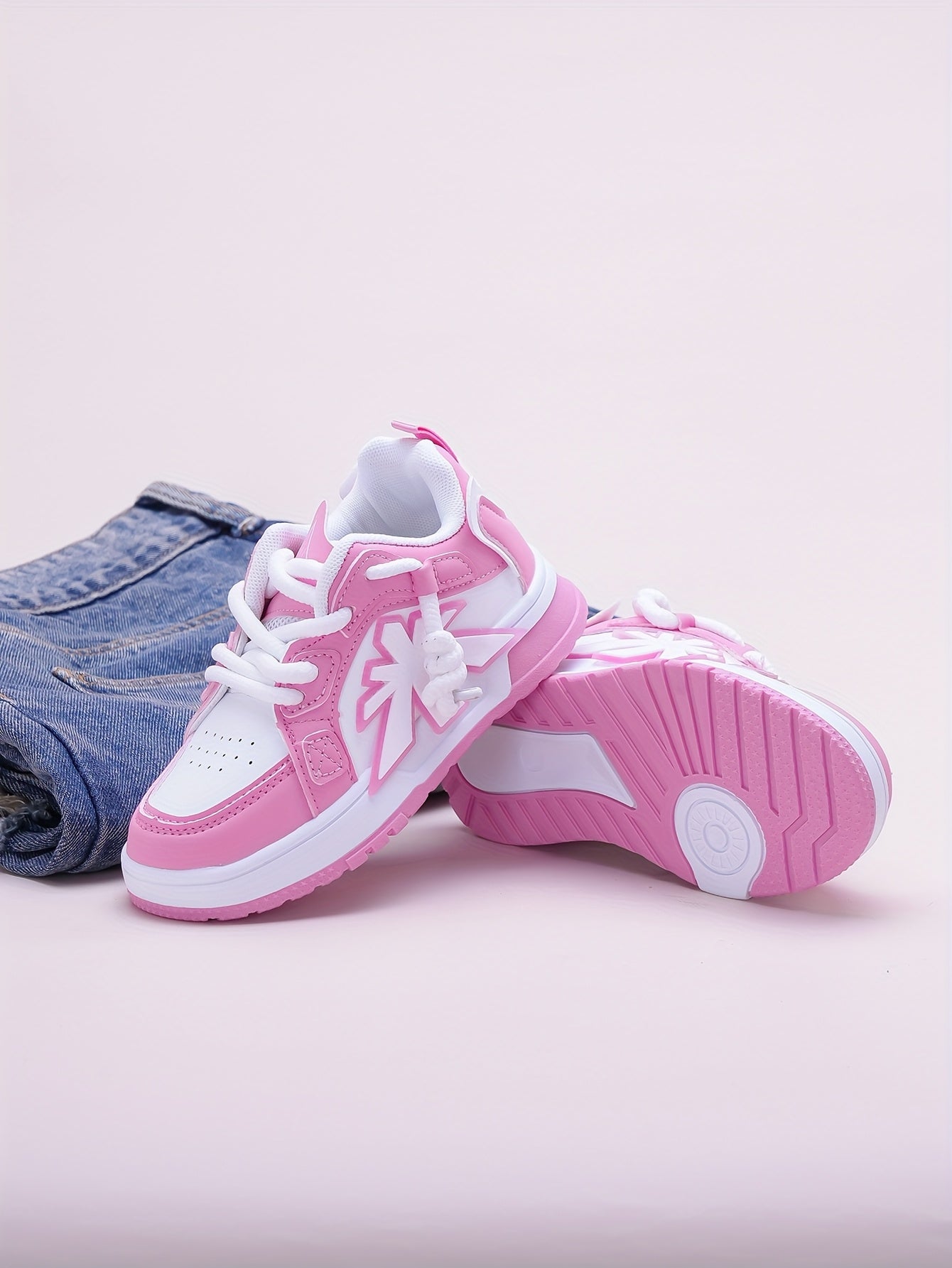 Girls' & Boys' Pink Sneakers