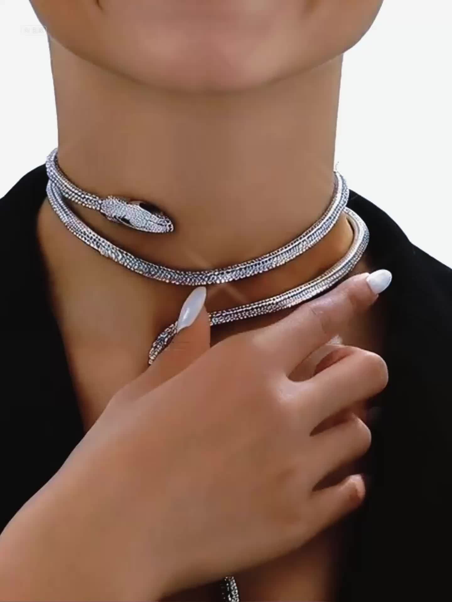 Shiny Snake Chain Necklace – Adjustable Style