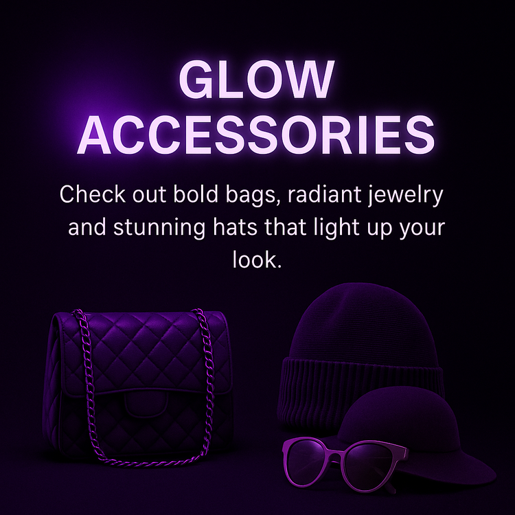 Women’s glow accessories collection at RocWearVibes