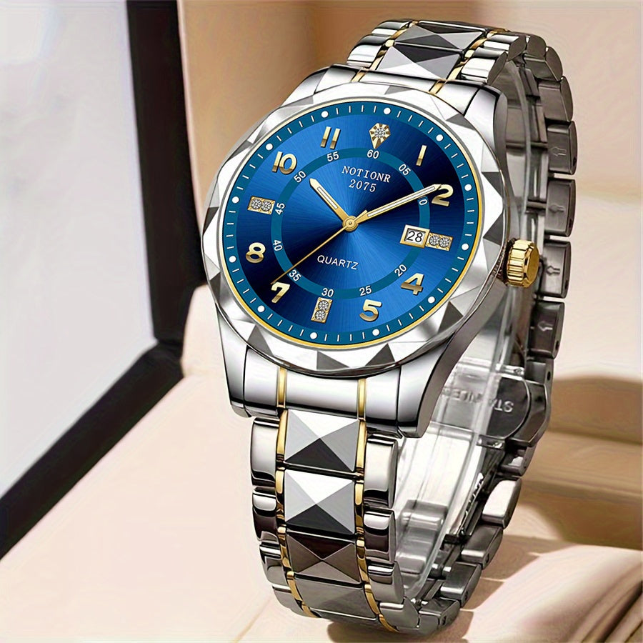 Minimalist Roman Men’s Watch – Silver Steel