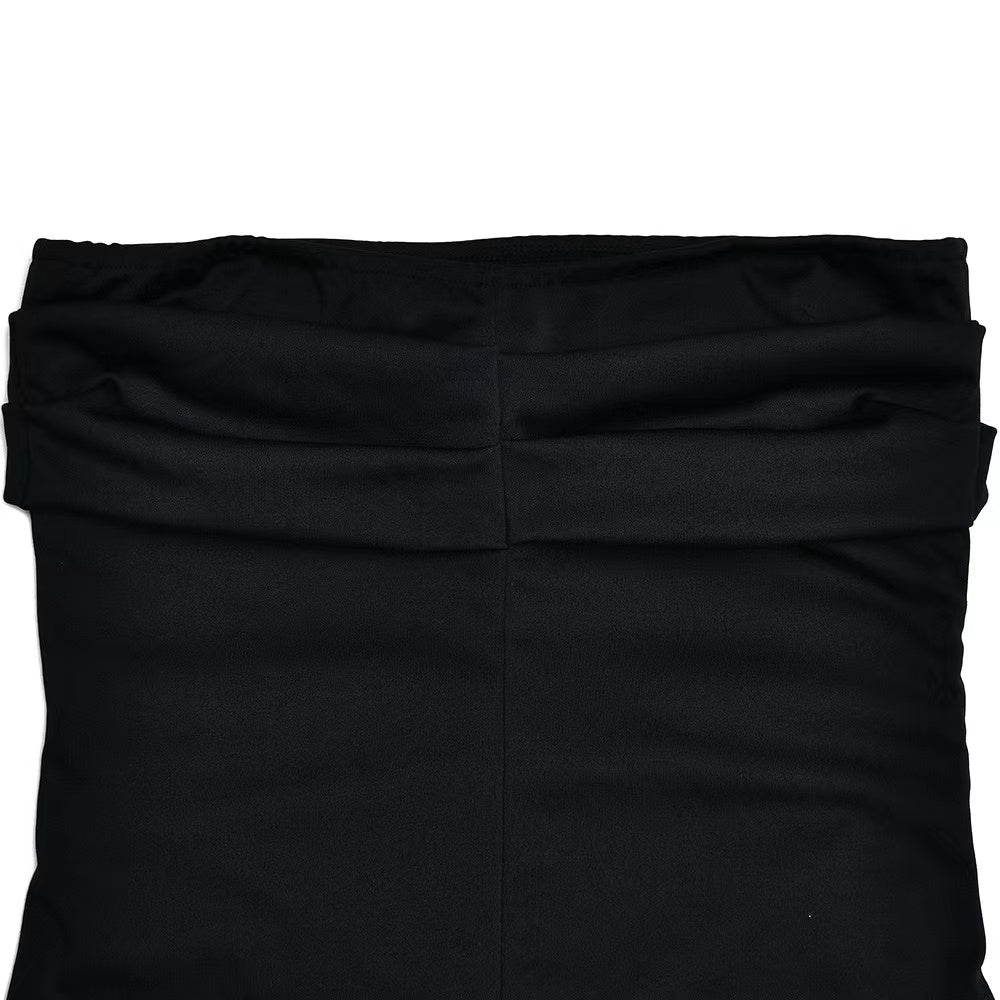 Black Off-Shoulder Maxi Dress – Elegant Flow