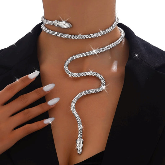 Shiny Snake Chain Necklace – Adjustable Style