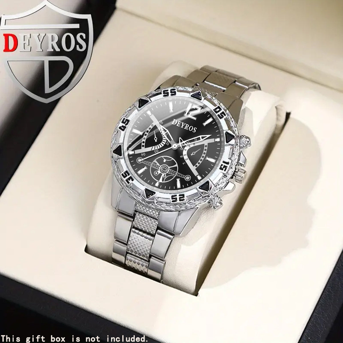 Minimalist Quartz Watch – Silver Steel