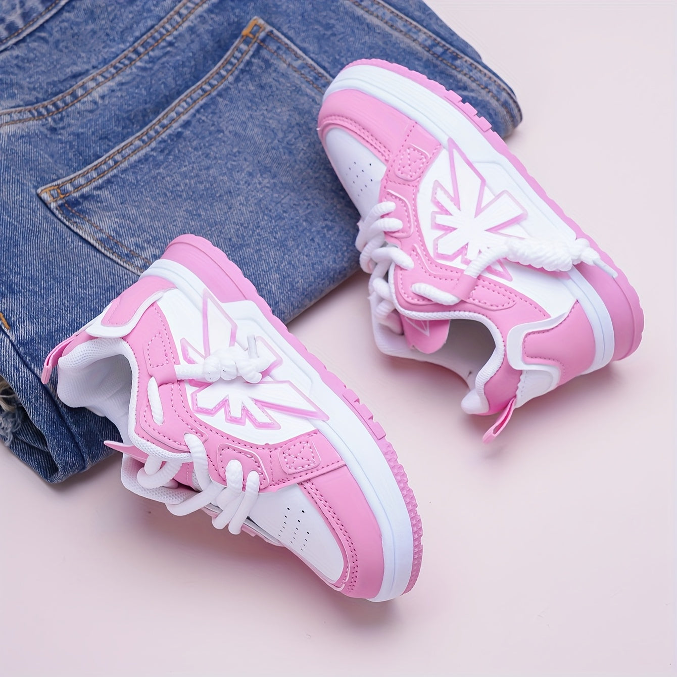 Girls' & Boys' Pink Sneakers