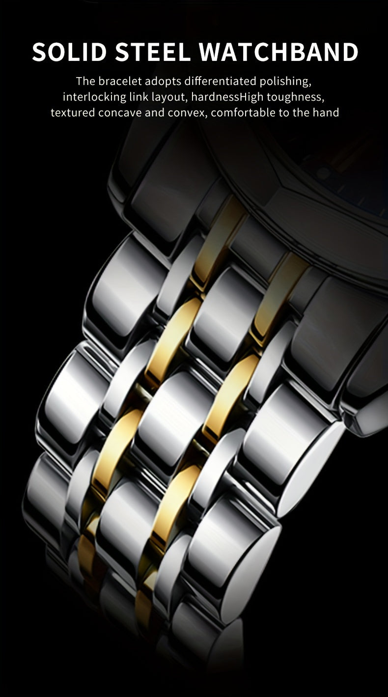 Minimalist Quartz Watch – Silver Steel