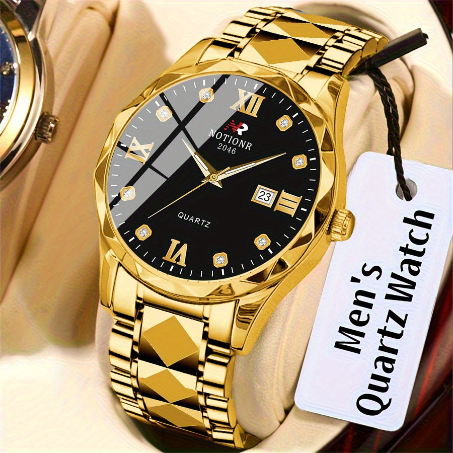 Minimalist Roman Men’s Watch – Silver Steel