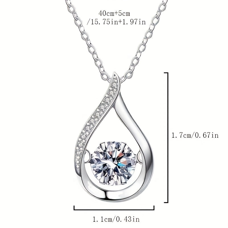 Elegant Moissanite Pendant – Round-Cut Sparkle