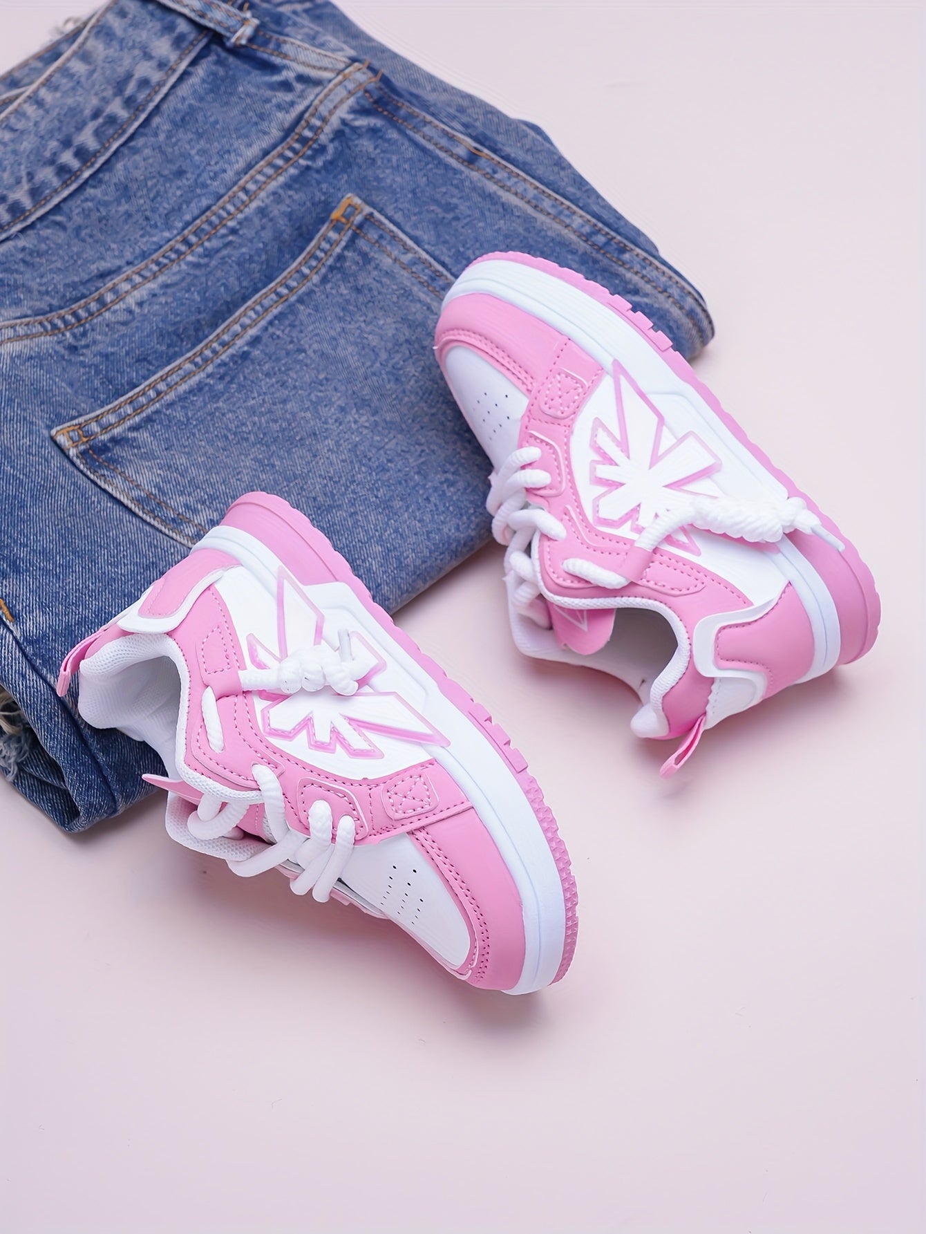 Girls' & Boys' Pink Sneakers