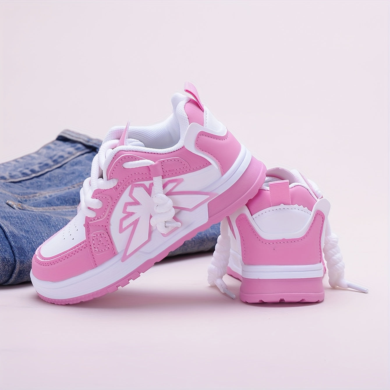 Girls' & Boys' Pink Sneakers