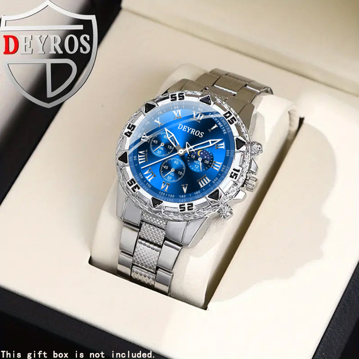 Minimalist Quartz Watch – Silver Steel