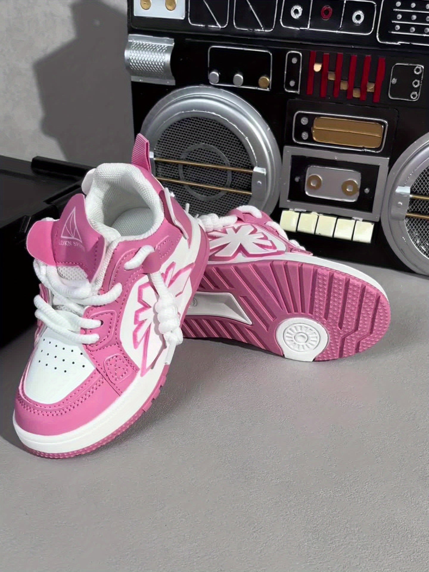 Girls' & Boys' Pink Sneakers