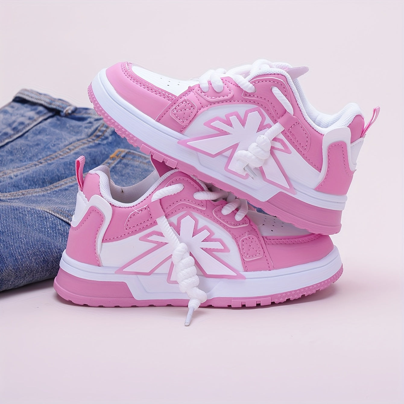 Girls' & Boys' Pink Sneakers