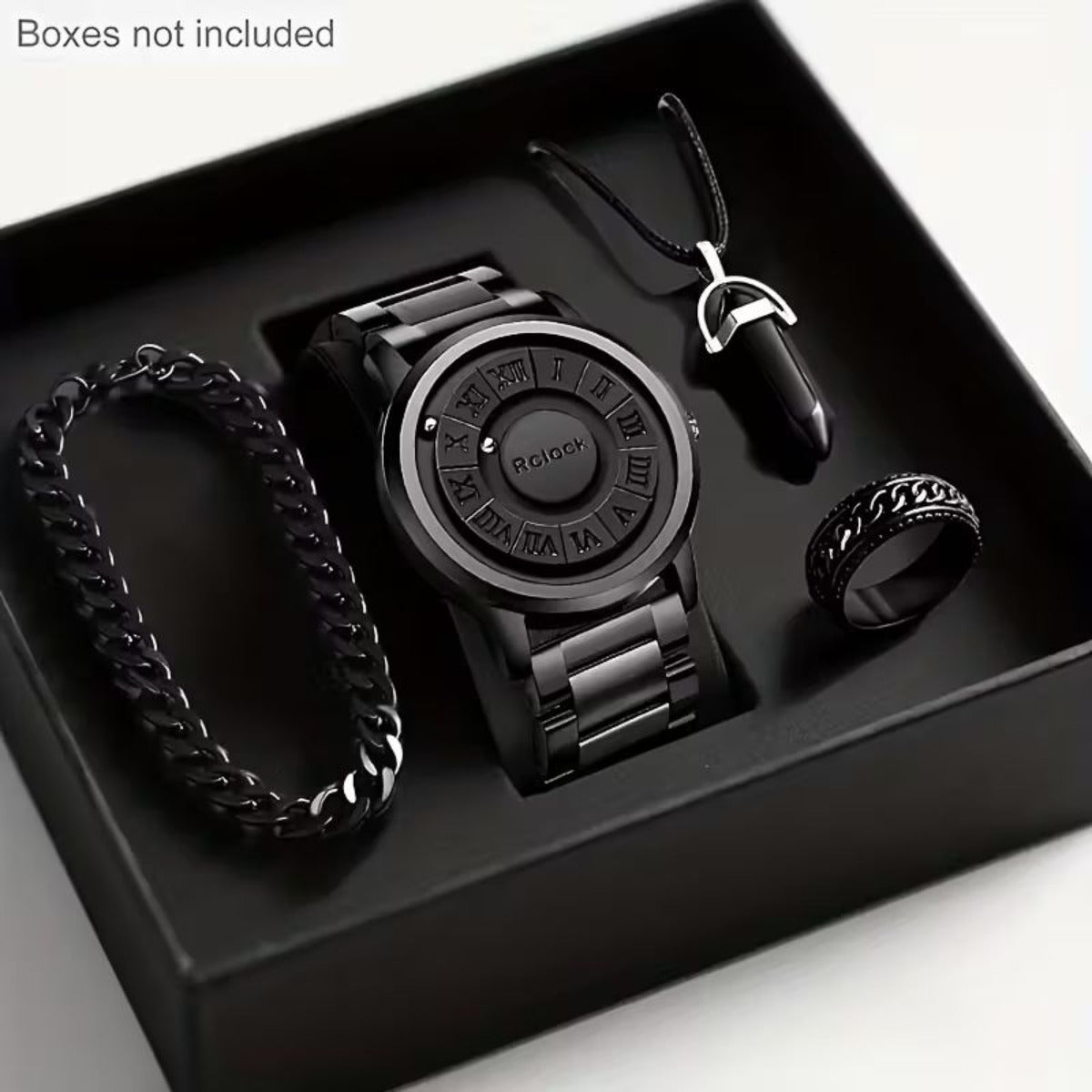 Luxury Analog Watch Set – Classic Gift Box