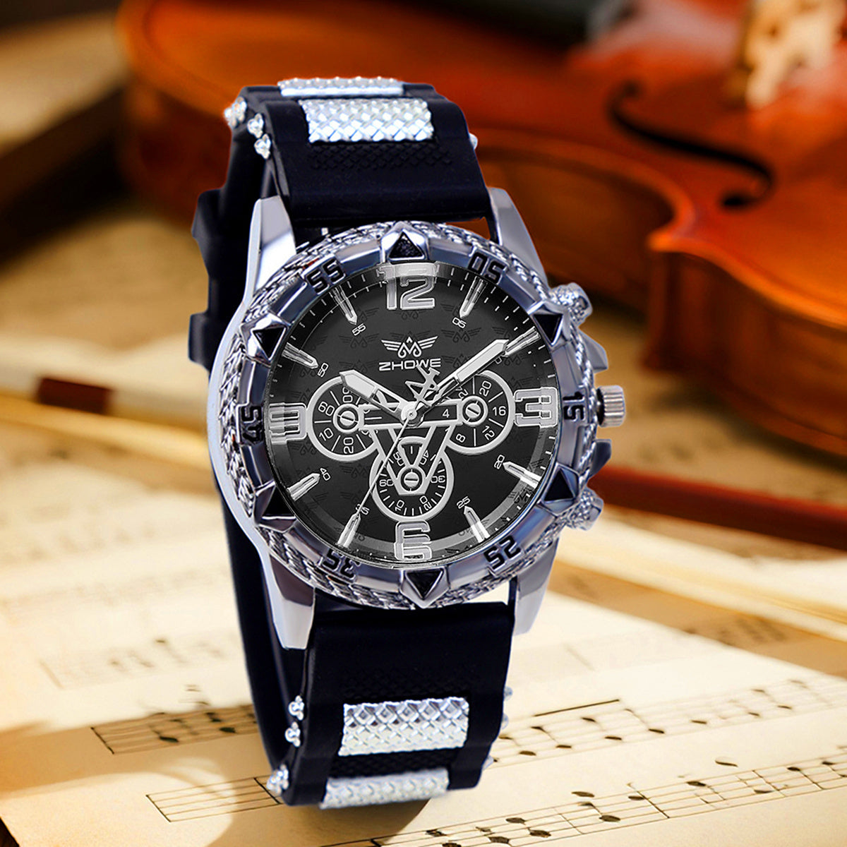 Quartz Watch & Bracelet Set – Casual Elegance