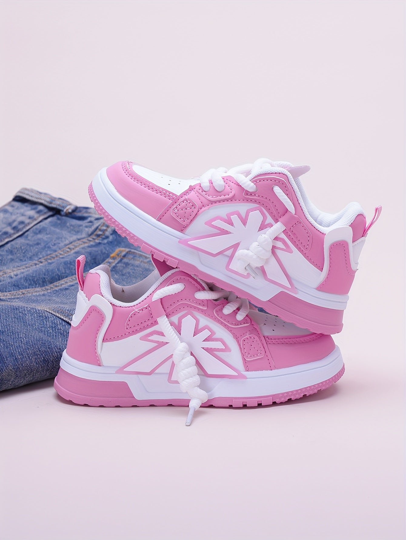 Girls' & Boys' Pink Sneakers