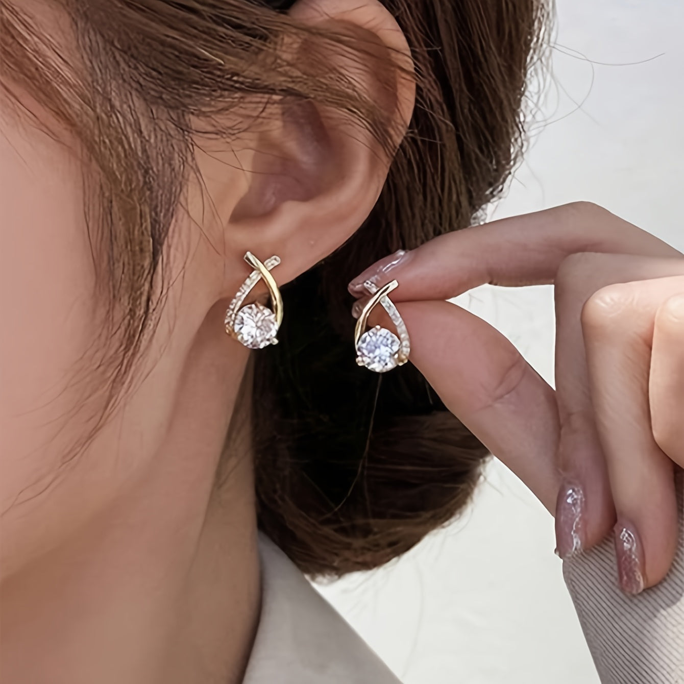 Sparkle Teardrop Earrings – Hypoallergenic CZ