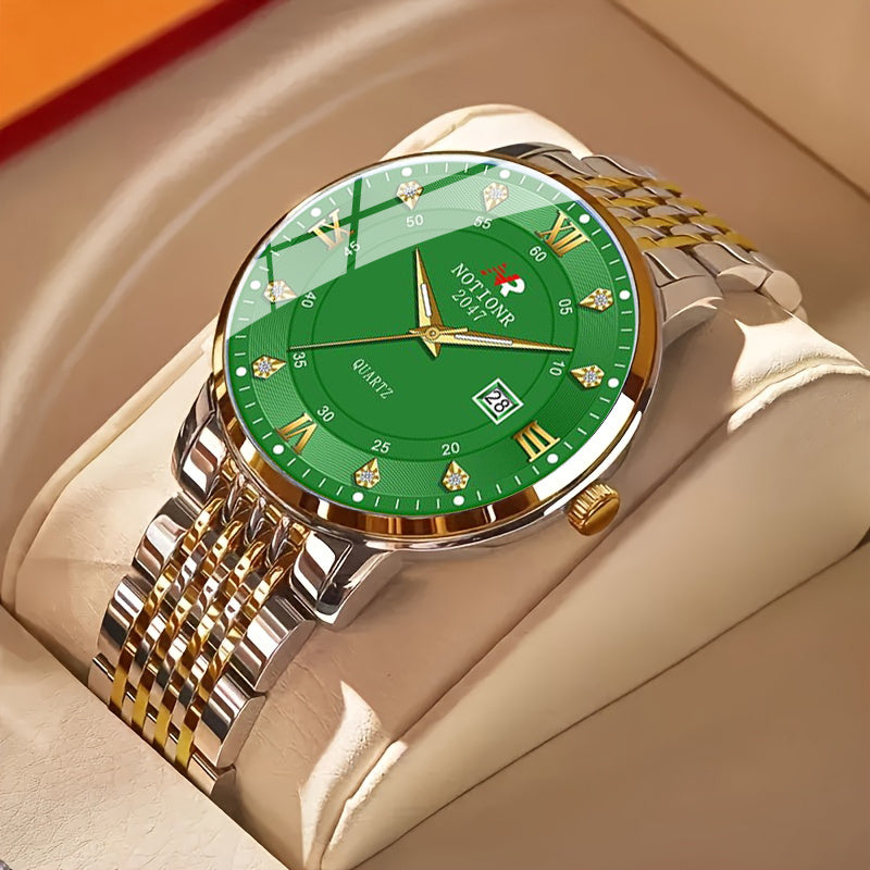 Minimalist Roman Men’s Watch – Silver Steel