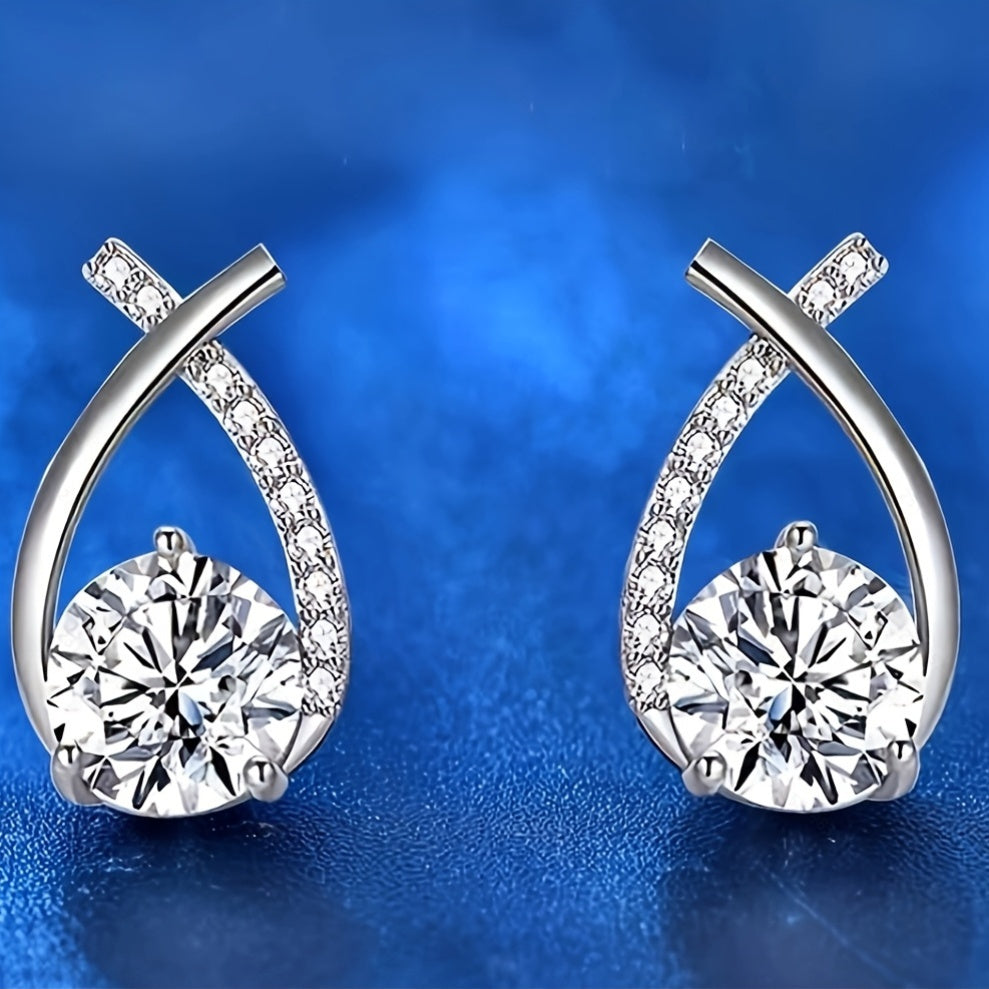 Sparkle Teardrop Earrings – Hypoallergenic CZ