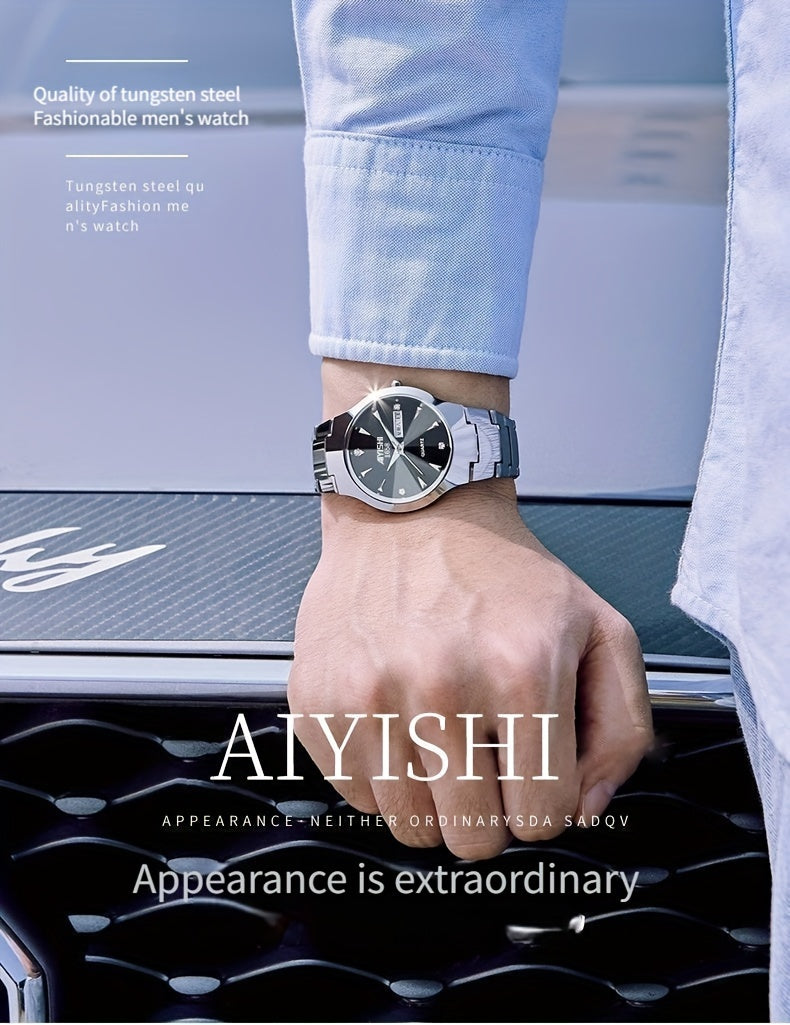 Luminous Business Men’s Watch – Double Date Quartz Edition