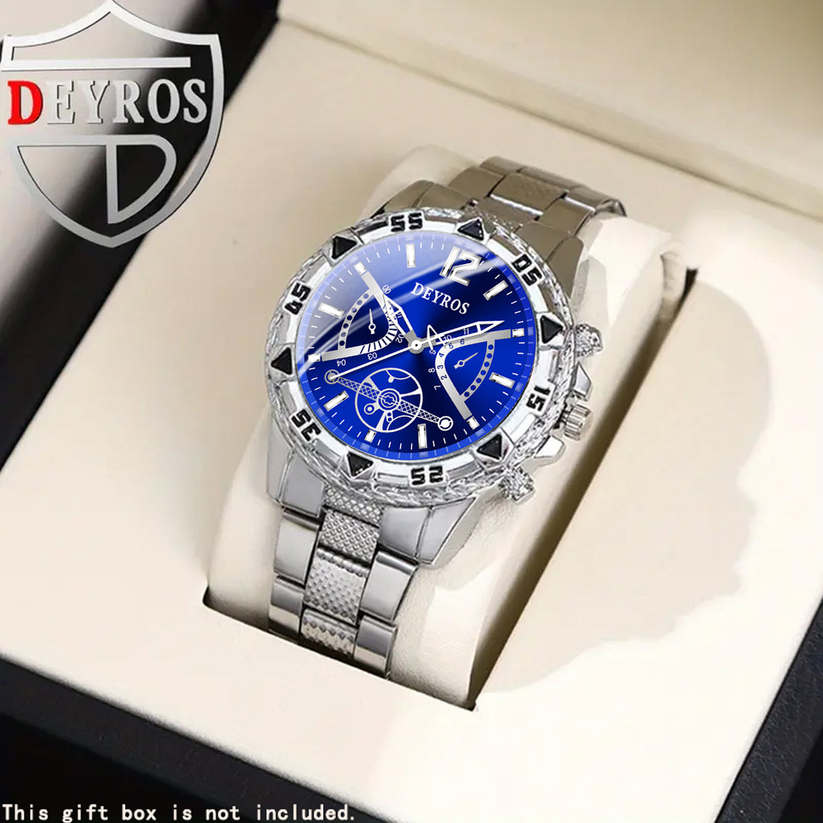 Minimalist Quartz Watch – Silver Steel