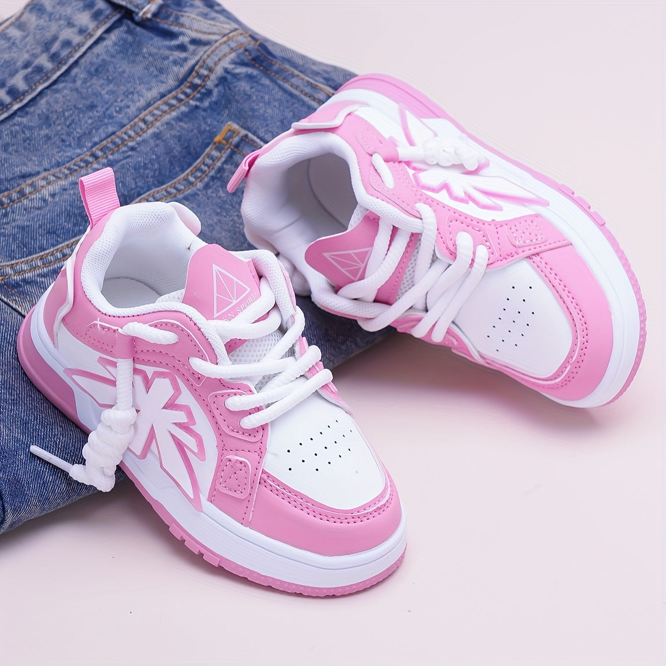 Girls' & Boys' Pink Sneakers