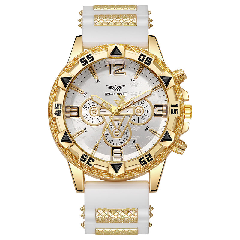 Quartz Watch & Bracelet Set – Casual Elegance