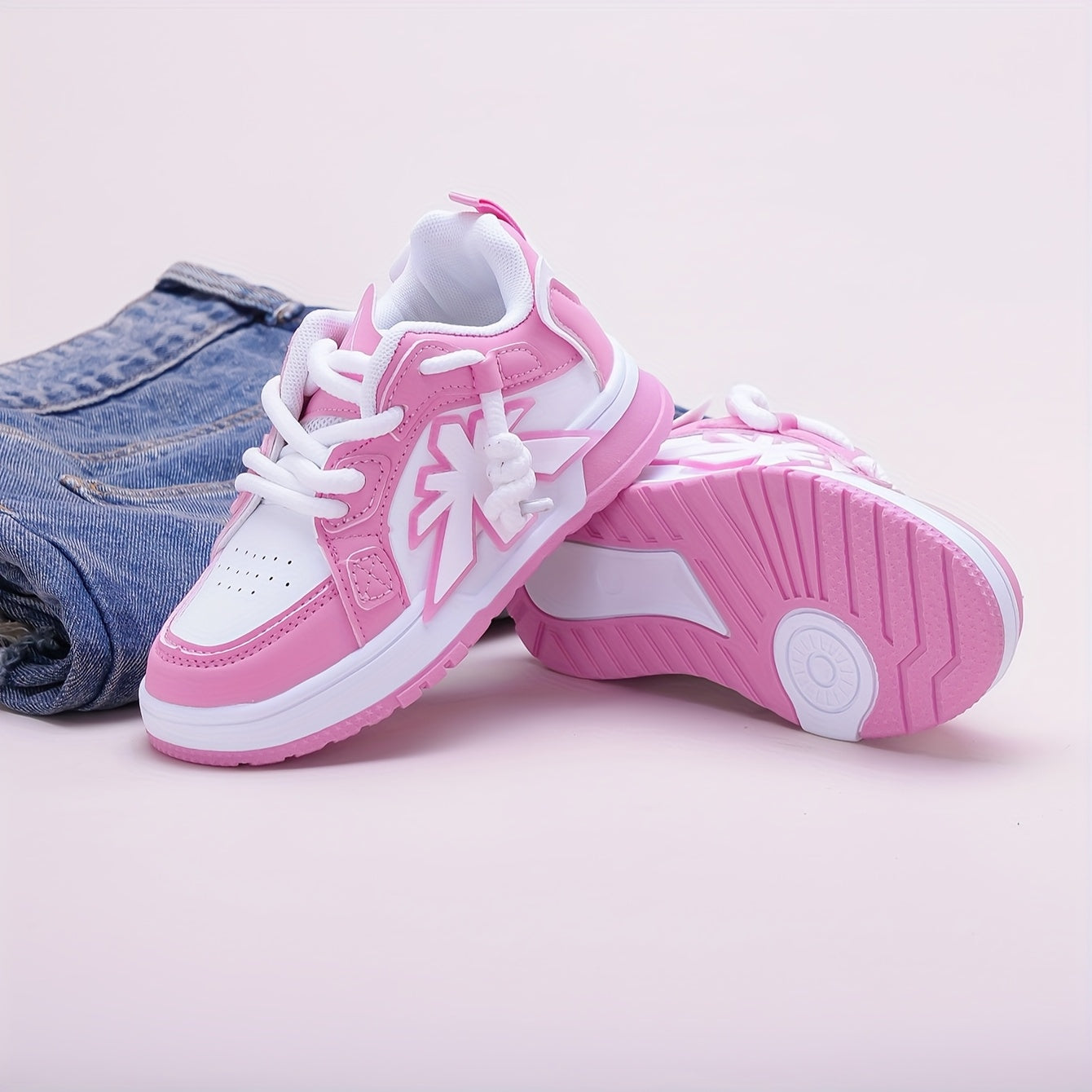 Girls' & Boys' Pink Sneakers