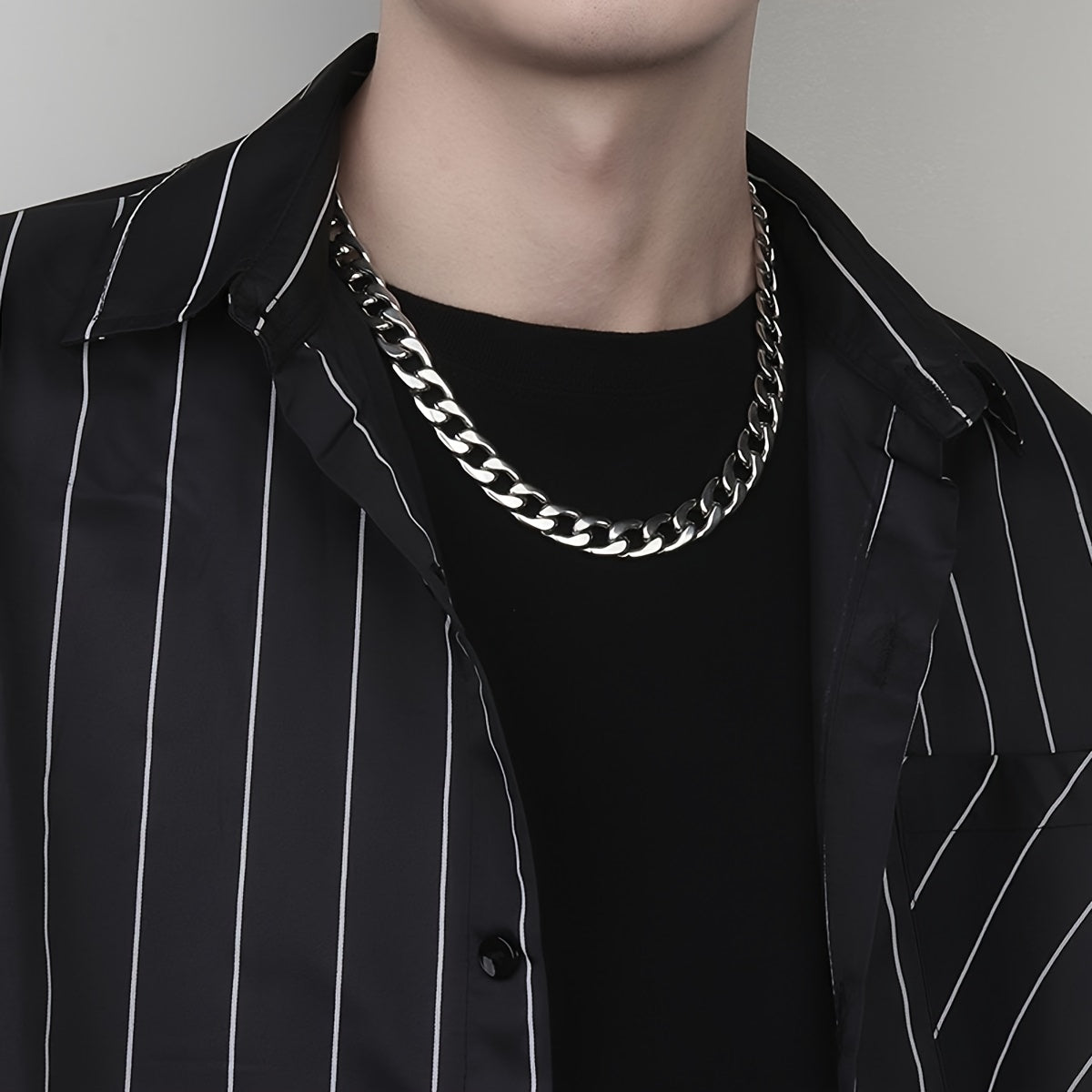 2-Piece Necklace & Bracelet Set – Stainless Steel