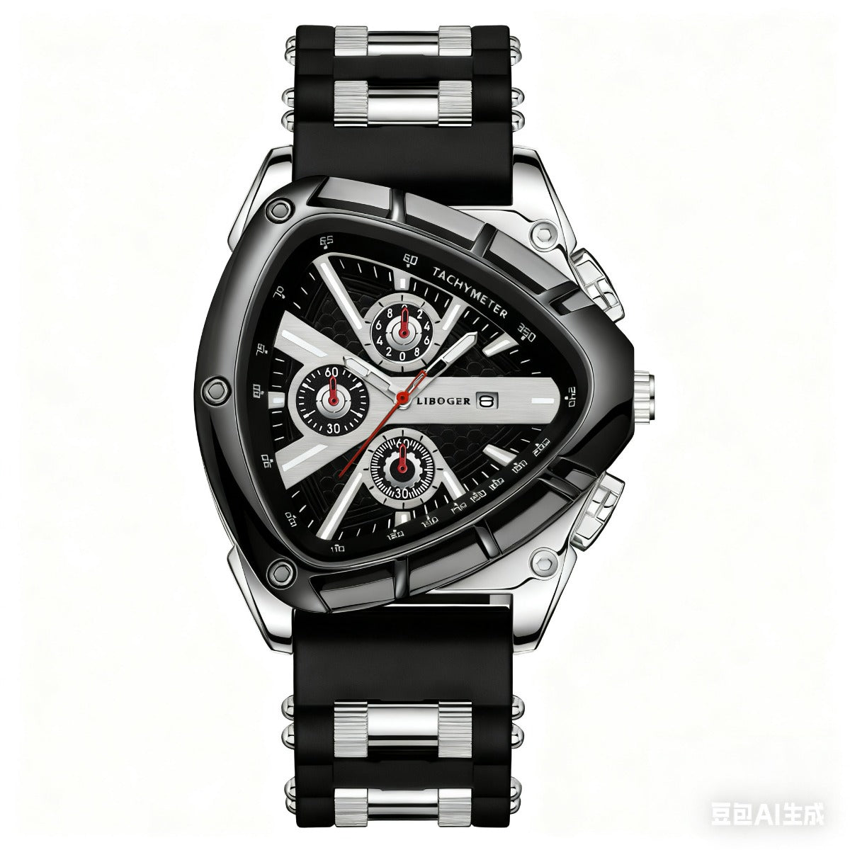 Luxury Men'S Quartz Watch with Triangle Dial