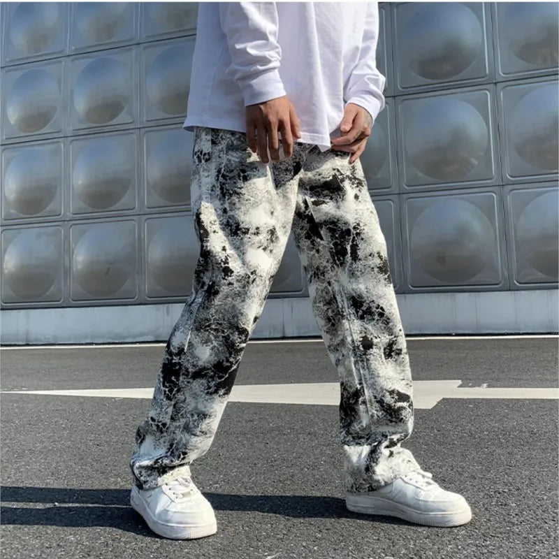 Printed jeans for mens RocWearVibes style