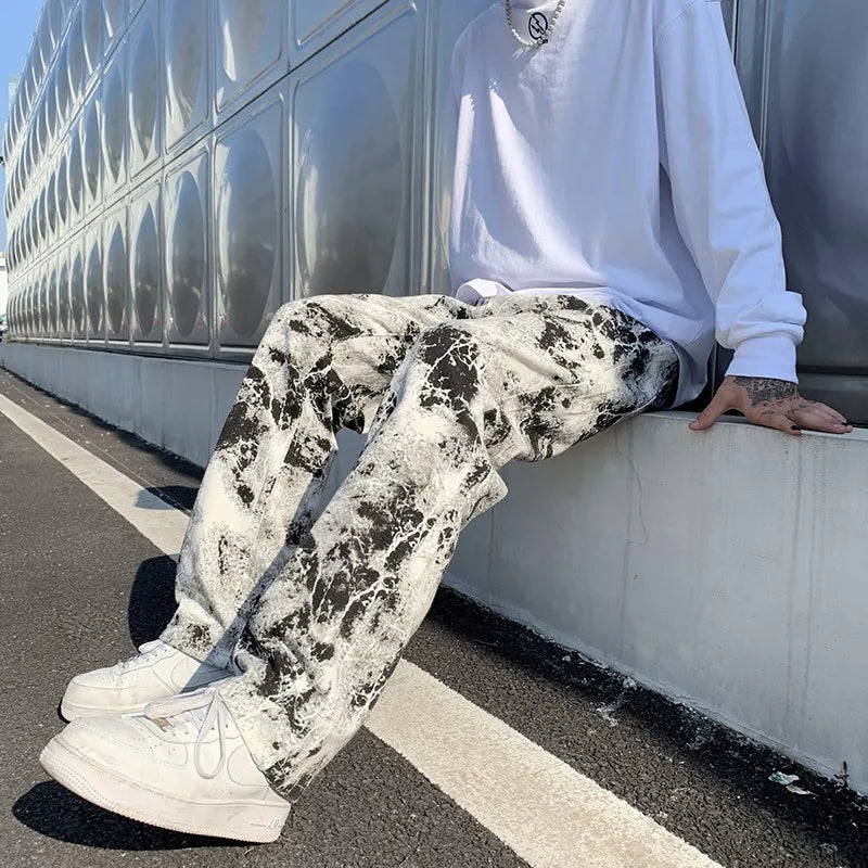 Printed jeans for mens RocWearVibes style