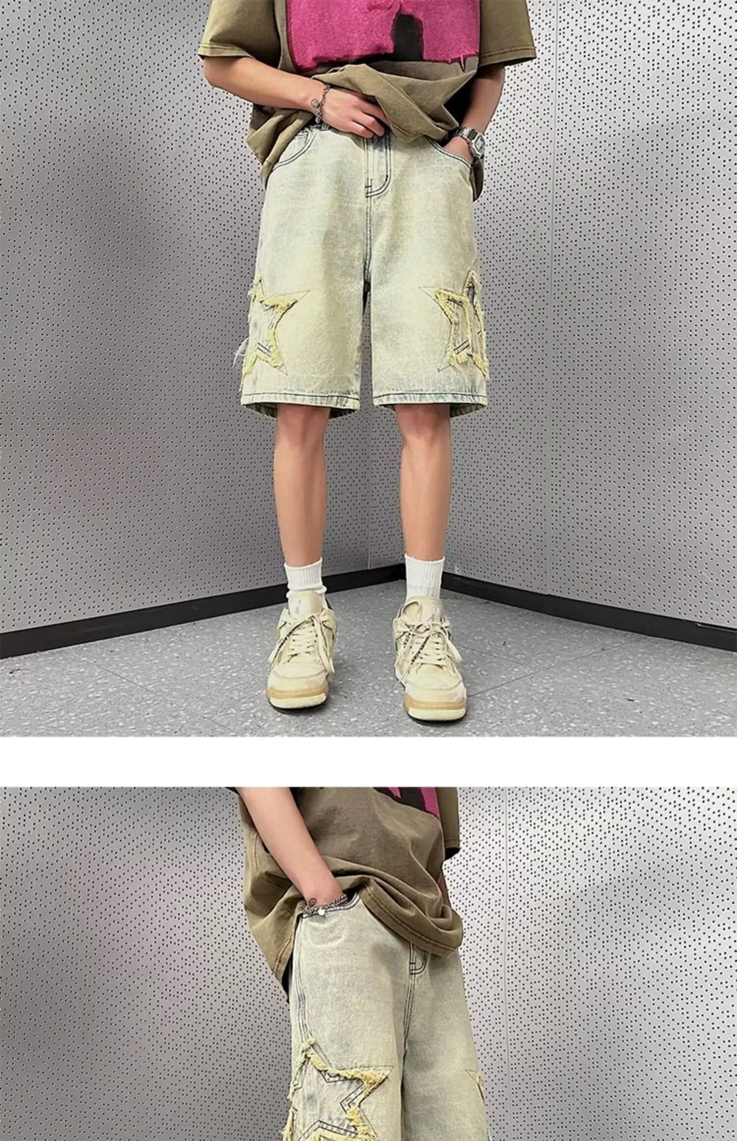 Summer Men Denim Shorts