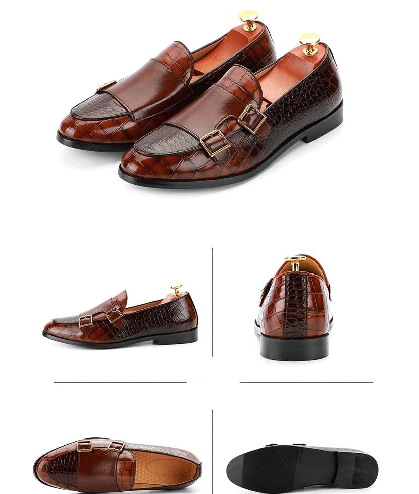 Men’s Business Shoes – Crocodile Grain