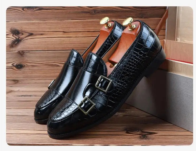 Men’s Business Shoes – Crocodile Grain