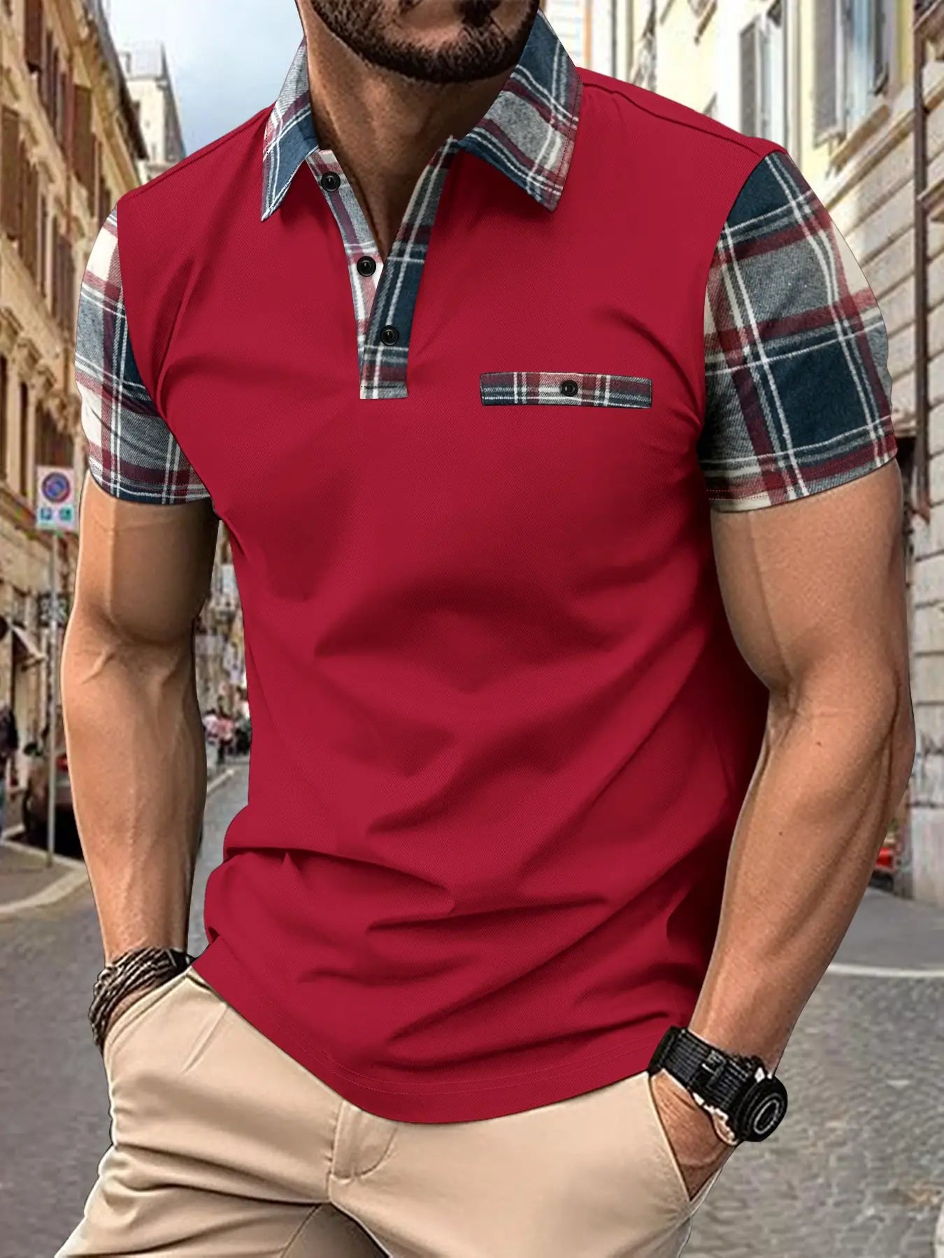 Men’s Casual Polo Shirt – Summer Breathable Fit