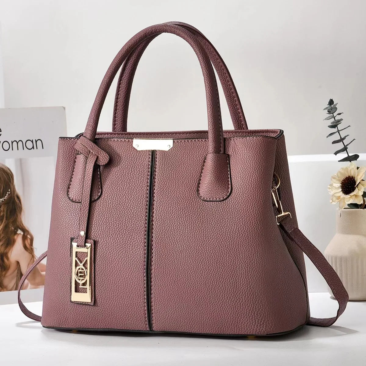 Famous Designer Brand Women’s Leather Handbag
