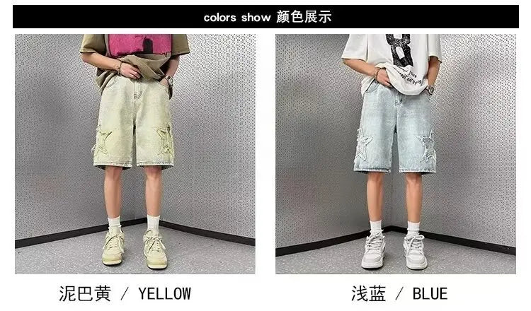 Summer Men Denim Shorts