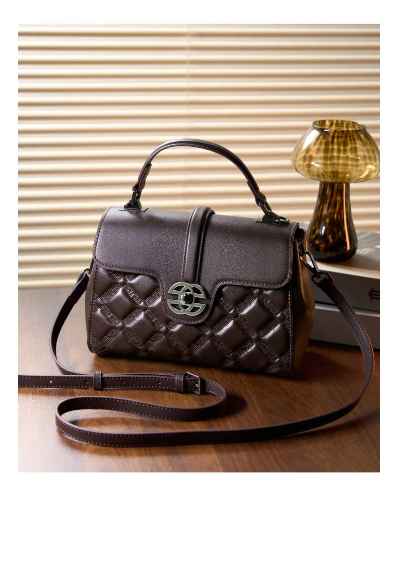 2025 New Women’s Commuter Genuine Leather Handbag