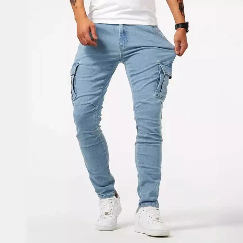 Men Casual Pencil Jeans