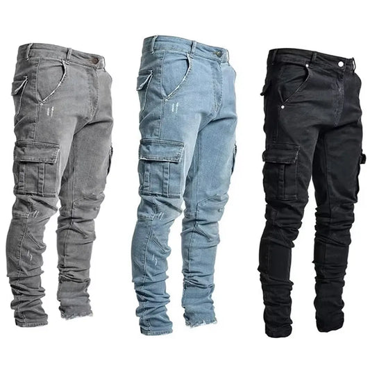Men Casual Pencil Jeans