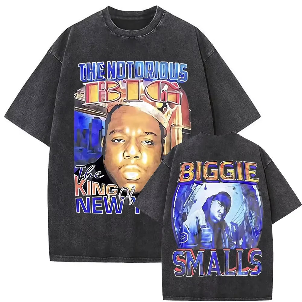 Rapper The Notorious Big Ready To Die Washed Vintage T-shirt