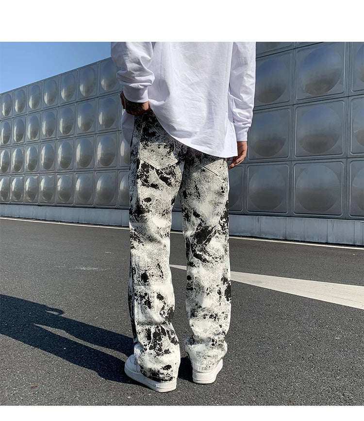 Printed jeans for mens RocWearVibes style