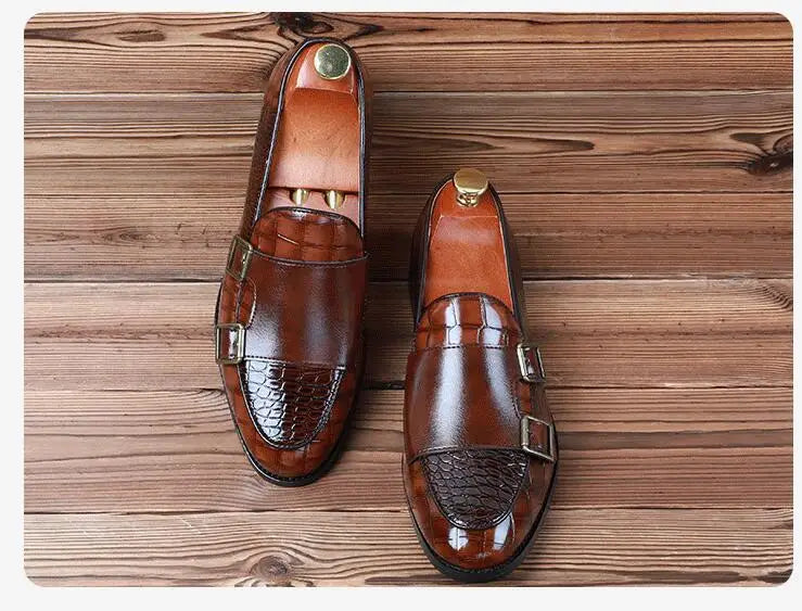 Men’s Business Shoes – Crocodile Grain