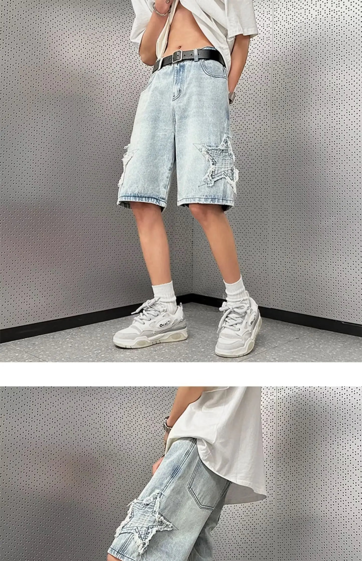 Summer Men Denim Shorts