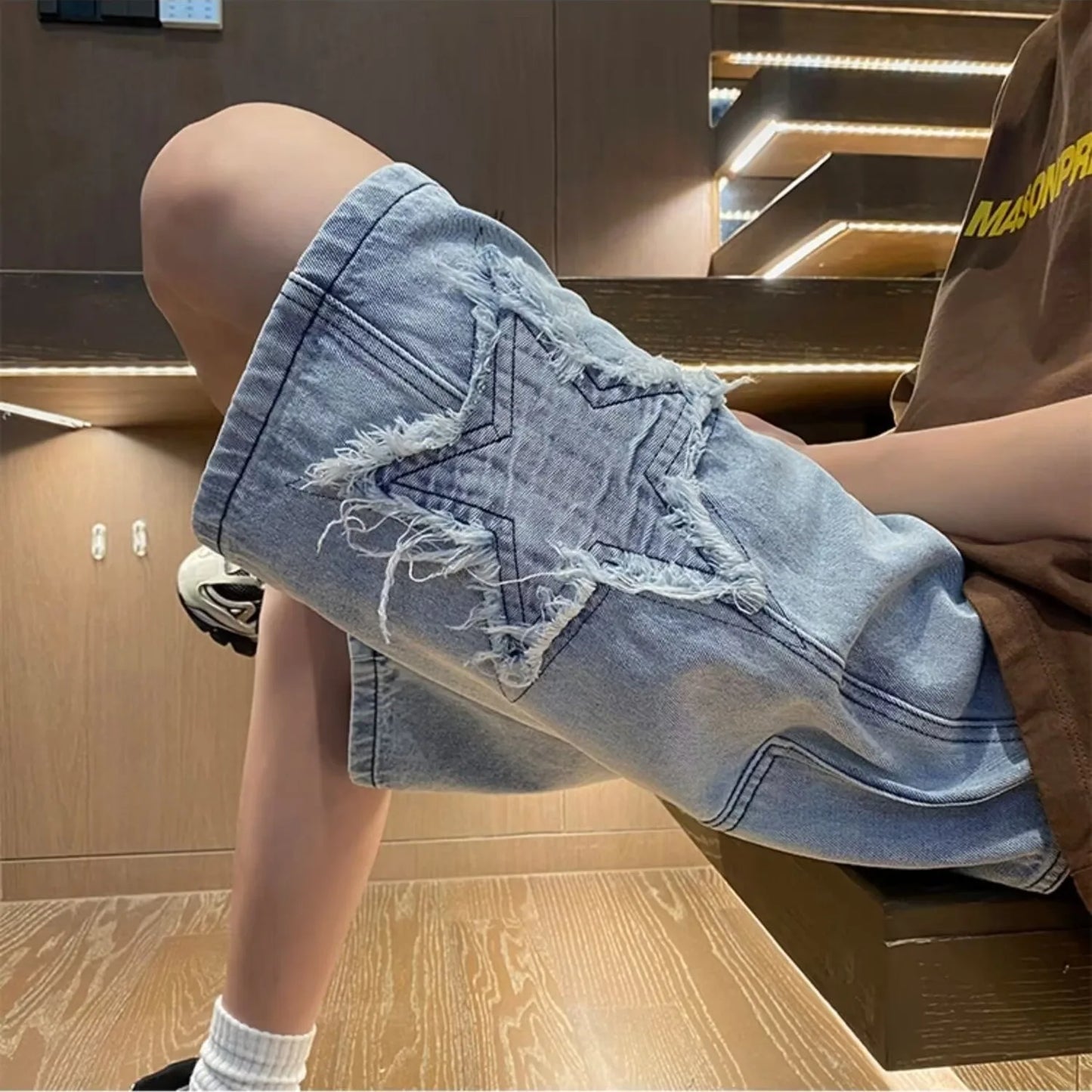 Summer Men Denim Shorts