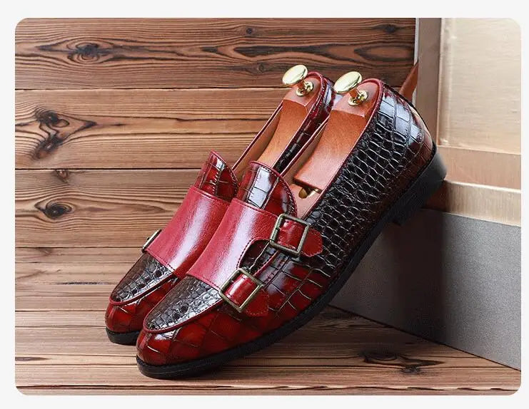 Men’s Business Shoes – Crocodile Grain