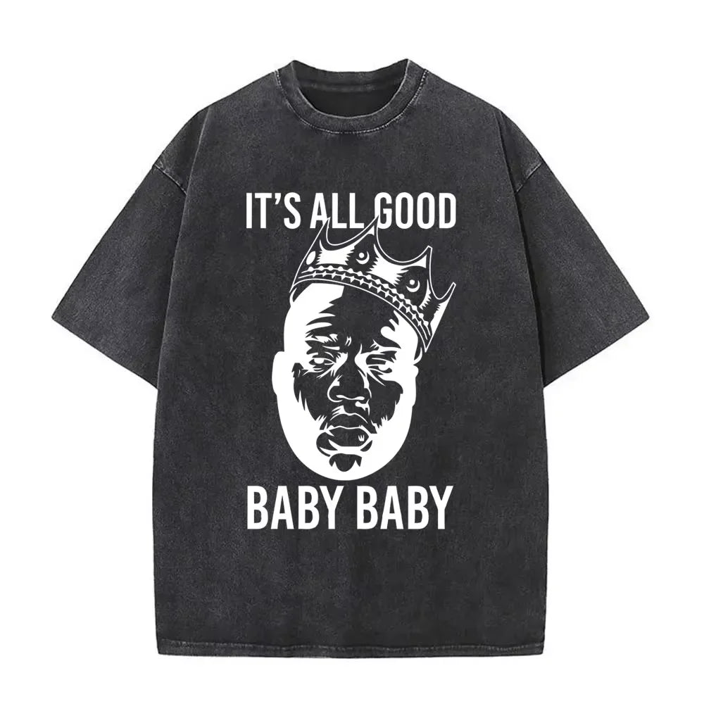 Rapper The Notorious Big Ready To Die Washed Vintage T-shirt