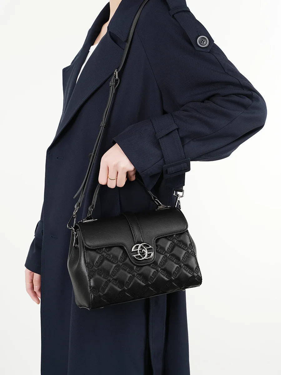 2025 New Women’s Commuter Genuine Leather Handbag